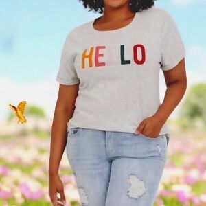 🌸Torrid Classic Graphic Shortsleeve, Hello